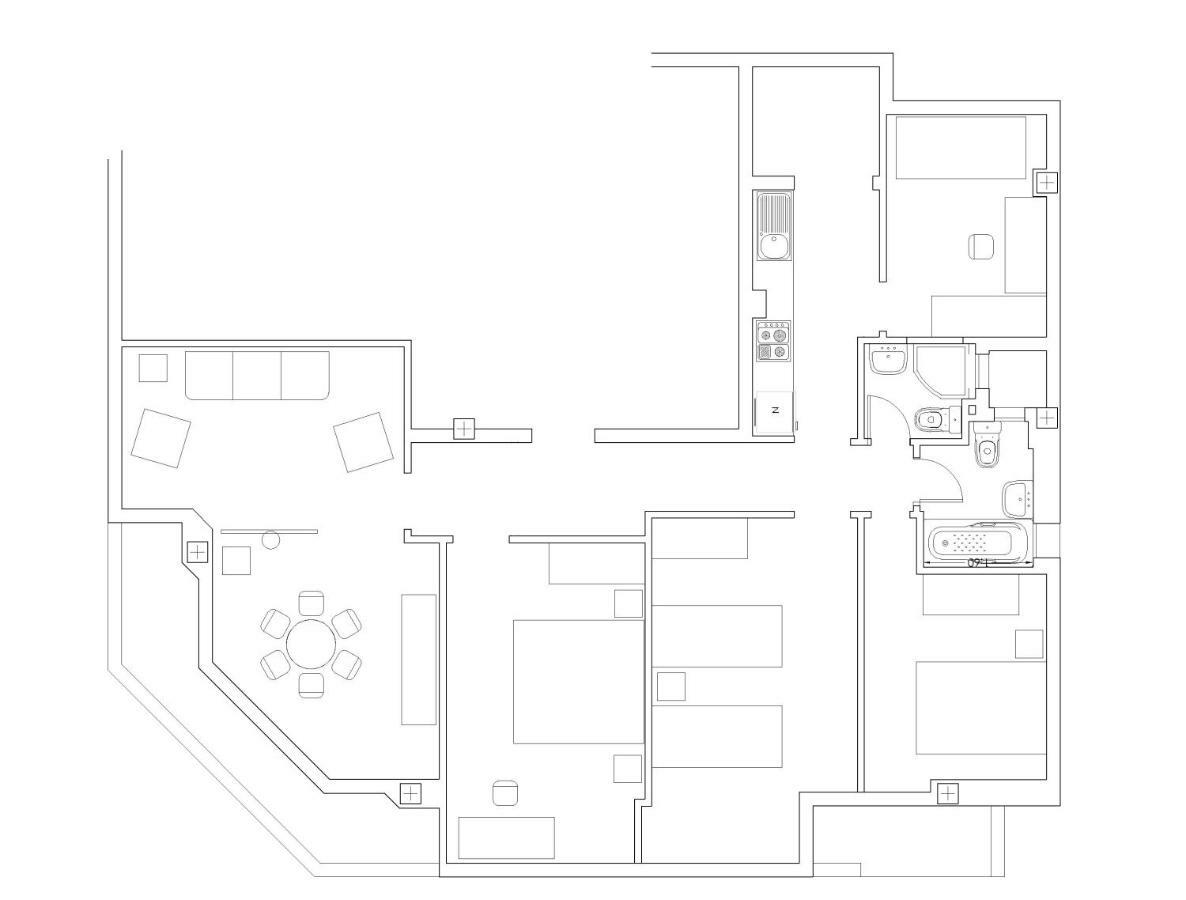 אליקאנטה 4 Bedrooms -Seneca Center Apartment מראה חיצוני תמונה